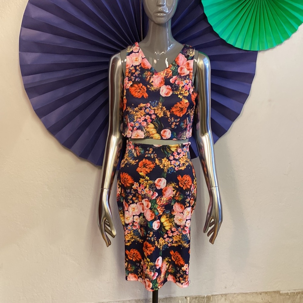 Floral Skirt Set, S